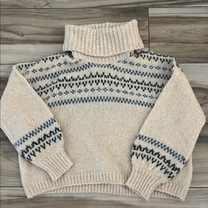 Madewell Somervell Fair Isle chunky sweater